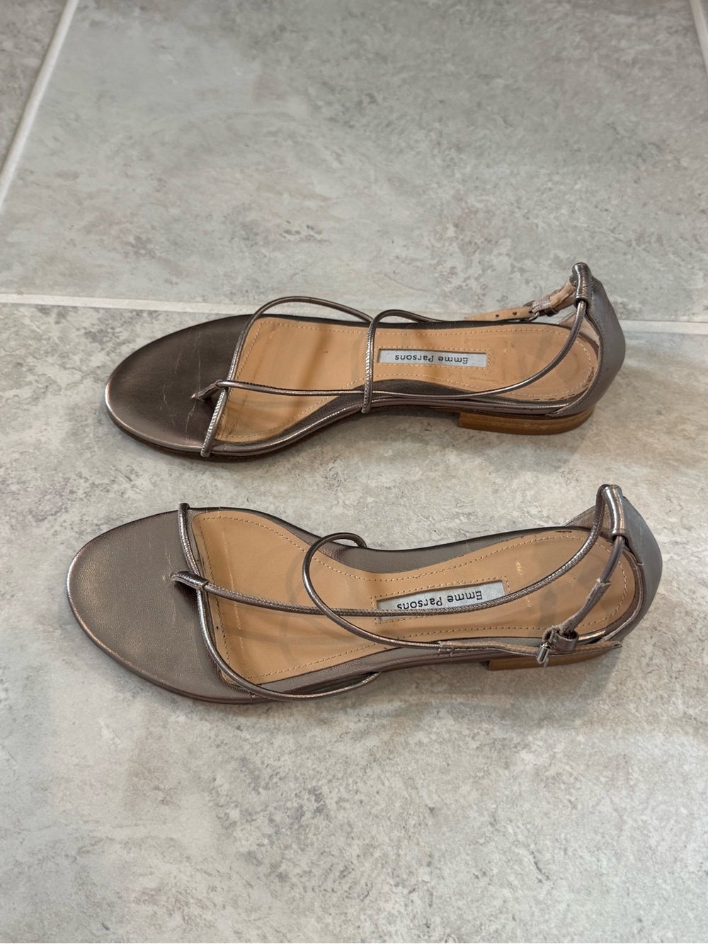 Emme parsons string sandal in silver size 37 - Picture 1 of 7